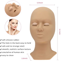 Amelia Lash Extension Mannequin Head With Replaceable Eyelids